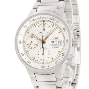 IWC IWC GST クロノグラフ IW370713 デイデイト スモールセコンド タキメーター シルバー メンズ 腕時計自動巻き シルバー 【中古】