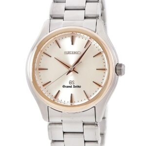 グランドセイコー Grand Seiko 9Fクォーツ SBGX004 9F61-0A20 K18PG×SS コンビ シルバー バー GS ラウンド メンズ 腕時計クオーツ シルバー 【中古】
