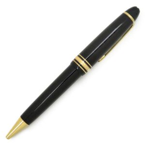 モンブラン Montblanc ボールペン マイスターシュテュック ゴールドコーティング ルグラン GP プレシャスレジン ブラック×ゴールド ゴールド金具 黒 筆記確認済 黒インク 【中古】中古品