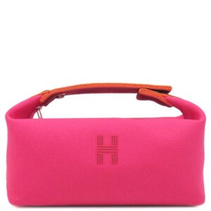 エルメス HERMES ポーチ ブリッド ア ブラック PM トワルアッシュ ハイビスカス シルバー金具 新品 未使用 ハンドバッグ バニティバッグ 【箱】 【中古】
