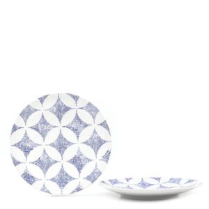 【★3％OFFクーポン】ルイヴィトン LOUIS VUITTON 食器 コンステレーション デザートプレート 2枚セット 陶器 リモージュ磁器 ブルー 青 白 食器 皿 テーブルウェア R95937 【箱】 【中古】新品同様品