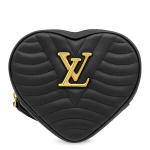 ルイヴィトン LOUIS VUITTON ショルダーバッグ ニューウェーブ ハートバッグ レザー ブラック ゴールド金具 黒 M52796 RFID 【箱】 【中古】中古美品