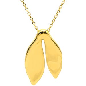 ティファニー Tiffany & Co ネックレス リーフ フィン イエローゴールド T＆Co. Au750 18K エルサペレッティ 葉 ヒレ ホエールテール ロング 【中古】中古美品