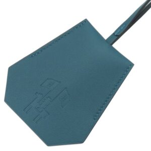 エルメス HERMES キーリング クロシェット 2024 イヤーズギフト スイフト ブルー系 シルバー金具 青 【箱】 【中古】