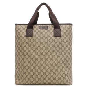 グッチ GUCCI 2WAYバッグ GGスプリーム トート GGスプリームキャンバス レザー ベージュ×ブラウン シルバー金具 ショルダーバッグ 181080 【中古】中古美品