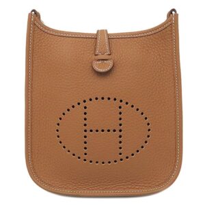 エルメス HERMES ショルダーバッグ エヴリン TPM 16 ロング アマゾン トリヨンクレマンス ゴールド シルバー金具 茶 エブリン 2025年製 K 【箱】 【中古】未使用保管品