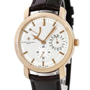 ヴァシュロン・コンスタンタン VACHERON CONSTANTIN マルタ パワーリザーブ デイト 83060/000R-9288 K18PG無垢 スモセコ メンズ 腕時計手巻き シルバー 【中古】