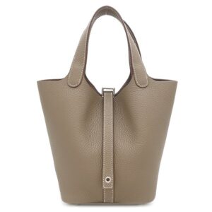 エルメス HERMES ハンドバッグ ピコタンロックPM トリヨンクレマンス エトゥープ シルバー金具 新品 未使用 グレージュ 2025年製 K 【箱】 【中古】
