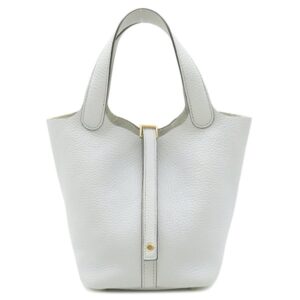 エルメス HERMES ハンドバッグ ピコタンロックPM トリヨンクレマンス ブルーペール ゴールド金具 水色 Y 【箱】 【中古】