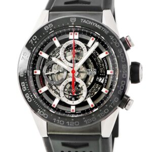 タグホイヤー TAG Heuer カレラ キャリバー ホイヤー01 CAR2A1Z.FT6044 クロノグラフ デイト ブラック PVD メンズ 腕時計自動巻き ブラック 【中古】
