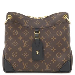 【★3％OFFクーポン】ルイヴィトン LOUIS VUITTON ショルダーバッグ オデオンNM PM モノグラムキャンバス ノワール ゴールド金具 茶 黒 ショルダー M45353 AH3280 【中古】新品同様品