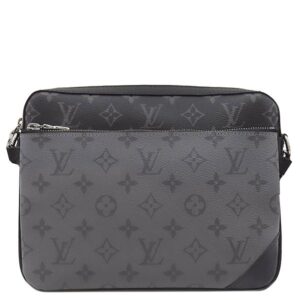 ルイヴィトン LOUIS VUITTON ショルダーバッグ トリオ メッセンジャー モノグラムエクリプス モノグラムエクリプスリバースキャンバス モノグラムエクリプス シルバー金具 黒 グレー M69443 RFID 【箱】 【中古】中古美品