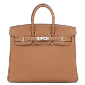 エルメス HERMES ハンドバッグ バーキン25 トゴ ゴールド シルバー金具 新品 未使用 茶 2025年製 K 【箱】 【中古】