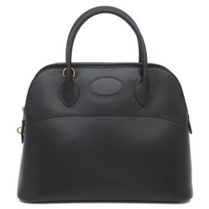 エルメス HERMES 2WAYバッグ ボリード31 ボックスカーフ ブラック ゴールド金具 ブラック ショルダー □F 【保存袋】 【中古】中古美品