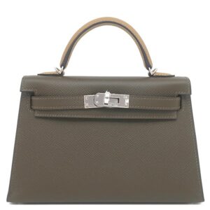 エルメス HERMES 2WAYバッグ ミニケリードゥ 外縫い ヴォーエプソン ヴェールロデン×デュンヌ×ブラック シルバー金具 新品 未使用 トリコロール 2026年製 G 【箱】 【中古】未使用保管品