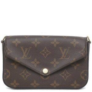 【★3％OFFクーポン】ルイヴィトン LOUIS VUITTON ショルダーバッグ ミルティ ポシェット フェリシー モノグラムキャンバス モノグラム ゴールド金具 緑 カーキ M80091 RFID 【保存袋】 【中古】中古美品