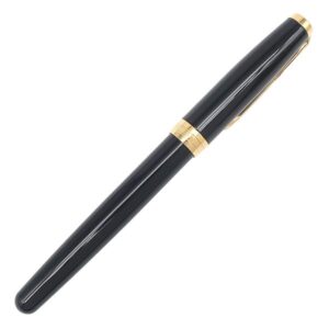 パーカー PARKER 万年筆 ソネット ラックブラックGT 真鍮 ラッカー K18(ペン先) ブラックXゴールド F(細字) K18ペン先 カートリッジ/コンバーター両用式 1950550 【中古】