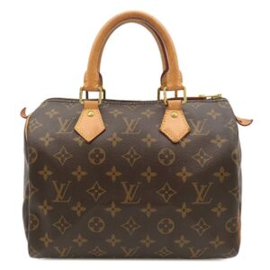 ルイヴィトン LOUIS VUITTON ハンドバッグ スピーディ 25 モノグラムキャンバス モノグラム ゴールド金具 茶 鍵・パドロック欠品 M41109 RFID 【中古】