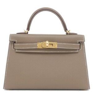 エルメス HERMES 2WAYバッグ ミニケリードゥ 外縫い ヴォーエプソン エトゥープ ゴールド金具 新品 未使用 ショルダー 2026年製 G 【箱】 【中古】未使用保管品
