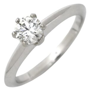 ティファニー Tiffany & Co リング 指輪 ソリティア ダイヤリング プラチナシルバー T＆Co. 一粒 1P 立爪 0.34ct プラチナ950 7.5号 【中古】中古品
