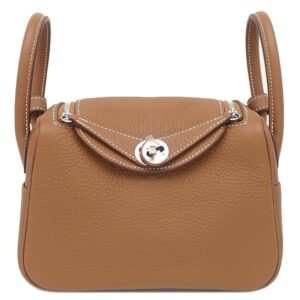 エルメス HERMES ショルダーバッグ リンディ2 ミニ 20 トリヨンクレマンス ゴールド シルバー金具 茶 2026年製 G 【箱】 【中古】未使用保管品