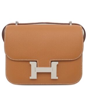 エルメス HERMES ショルダーバッグ コンスタンス3 ミニ ミロワール ヴォーエプソン ゴールド シルバー金具 未使用 2026年製 G 【箱】 【中古】未使用保管品