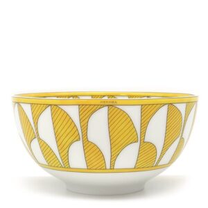 エルメス HERMES 食器 ボウル ソレイユ ドゥ エルメス MM 磁器 イエロー×ホワイト 新品 未使用 ポーセリン P046084P 【箱】 【中古】未使用保管品