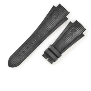 ハリーウィンストン Harry Winston 腕時計パーツ 純正 オーシャン用 ラバーバンド ラバー ブラック 替え ベルト ストラップ 交換 28ｍｍ ブラック 黒 【中古】中古美品