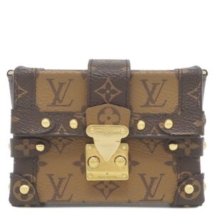 ルイヴィトン LOUIS VUITTON ショルダーバッグ エッセンシャル トランク モノグラムキャンバス モノグラムリバースキャンバス モノグラムリバース ゴールド金具 茶 M68575 GI2179 【中古】中古美品