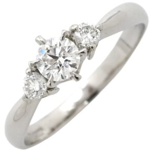 リング 指輪 ダイヤ リング プラチナシルバー 0.311ct 3粒 3石 ダイヤモンド 指輪 プラチナム PT 900 12.5号 【中古】中古品