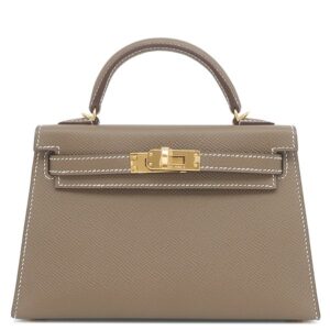 エルメス HERMES 2WAYバッグ ミニケリードゥ 外縫い ヴォーエプソン エプソン ゴールド金具 新品 未使用 2026年製 G 【箱】 【中古】未使用保管品