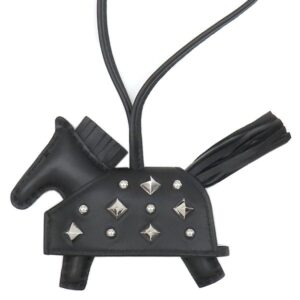エルメス HERMES バッグチャーム ロデオ ロベオロックPM アニョーミロ ブラック シルバー金具 黒 スタッズ 2026年製 G 【箱】 【中古】未使用保管品