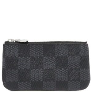 ルイヴィトン LOUIS VUITTON コインケース ポシェット クレ ダミエグラフィットキャンバス ダミエグラフィット シルバー金具 キーチェーン付き N60155 CT4213 【箱】 【中古】