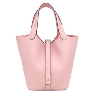 エルメス HERMES ハンドバッグ ピコタンロック 18 PM トリヨンクレマンス ローズサクラ シルバー金具 新品 未使用 ピンク 2025年製 K 【箱】 【中古】