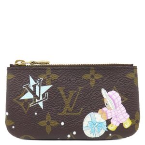 【★3％OFFクーポン】ルイヴィトン LOUIS VUITTON コインケース ポシェット クレ モノグラムキャンバス モノグラム×アズールフロスト キーチェーン付き ヴィヴィエンヌ M12229 CT4204 【保存袋】 【中古】中古美品