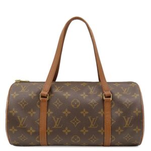 【★3％OFFクーポン】ルイヴィトン LOUIS VUITTON ハンドバッグ パピヨン 30 モノグラムキャンバス モノグラム ゴールド金具 茶 ボストン 旧型 M51365 NO1915 【中古】中古品