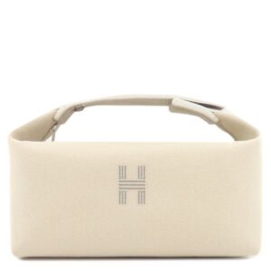 エルメス HERMES ポーチ ブリッド ア ブラック PM トワルアッシュ ナチュラル シルバー金具 新品 未使用 バニティ トワルH 【箱】 【中古】