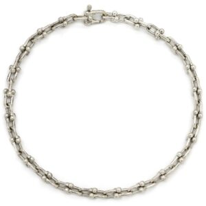 ティファニー Tiffany & Co ブレスレット ハードウェア マイクロ リンク エクストララージ シルバー925 シルバー AG925 【箱】 【中古】