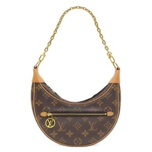 ルイヴィトン LOUIS VUITTON 2WAYバッグ ループ モノグラムキャンバス モノグラム ゴールド金具 茶 ハンドバッグ ショルダー M81098 RFID 【中古】