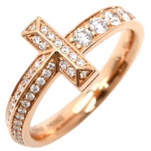 ティファニー Tiffany & Co リング 指輪 T ワン ダイヤ ローズゴールド ピンクゴールド T&Co. Au750 18K 11.5号 【中古】