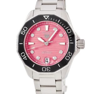 タグホイヤー TAG Heuer アクアレーサー プロフェッショナル 300 WBP231J.BA0618 純正ダイヤ ピンク メンズ レディース 腕時計自動巻き グリーン 【中古】中古美品
