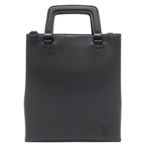 【★3%OFFクーポン】ルイヴィトン LOUIS VUITTON 2WAYバッグ サックプラ フォールド エピレザー ブラック マットブラック金具 黒 ショルダー トートバッグ M58497 RFID 【中古】中古美品