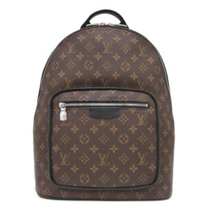 【★3%OFFクーポン】ルイヴィトン LOUIS VUITTON リュック・デイパック ジョッシュ NV モノグラムマカサー モノグラムマカサー シルバー金具 茶 M45349 RFID 【中古】中古美品