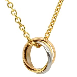 カルティエ Cartier ネックレス ベビー トリニティ イエローゴールド×ホワイトゴールド×ピンクゴールド 3カラー 3ゴールド Au750 18K 18金 B7006600 【中古】中古美品