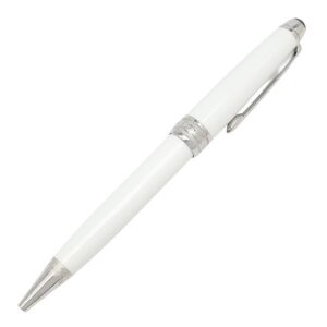 モンブラン Montblanc ボールペン トリビュート トゥ ザ モンブラン クラシック メタル プレシャスレジン ホワイトXシルバー 黒インク 筆記確認済 107317 【ケース】 【中古】