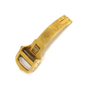 カルティエ Cartier 腕時計パーツ 純正 GP イエローゴールド 12mm幅対応 フォールディング Dバックル パーツ 替え 交換 予備 部品 イエローGP 【中古】中古品