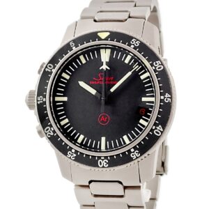 ジン SINN クロノグラフ ミッションタイマー 503.EZM-1 ブラック 9時位置リューズ デイト 回転ベゼル メンズ 腕時計自動巻き ブラック 【中古】中古美品