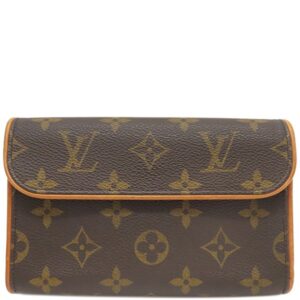 ルイヴィトン LOUIS VUITTON ウエストバッグ ポシェット フロランティーヌ モノグラムキャンバス モノグラム ゴールド金具 茶 ウエストポーチ ベルトバッグ M51855 FL0041 【中古】中古美品