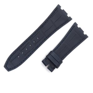 オーデマピゲ AUDEMARS PIGUET 腕時計パーツ ロイヤルオーク用 クロコバンド クロコダイル ブラック 新品未使用 純正 替え ベルト ストラップ 26mm ネイビー 紺 【中古】未使用保管品