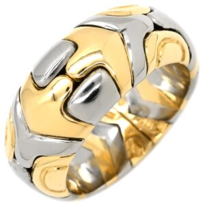 ブルガリ BVLGARI リング 指輪 アルベアーレ イエローゴールド×シルバー 18K 750 18金 K18YG×SS コンビ 9号 【中古】中古美品